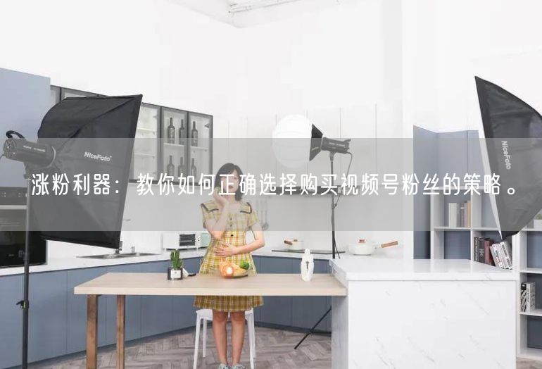 涨粉利器：教你如何正确选择购买视频号粉丝的策略。